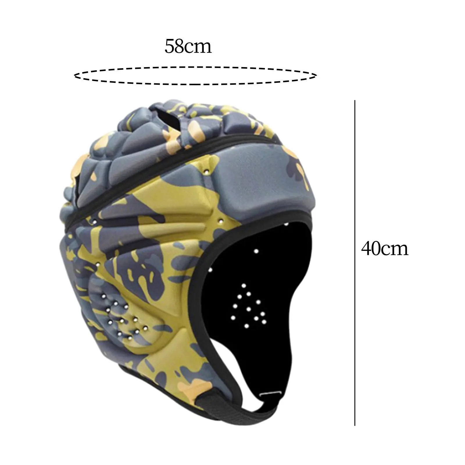 Rugby Helmet Football Helmet Lightweight Scrum Cap Versatile Adults Rugby