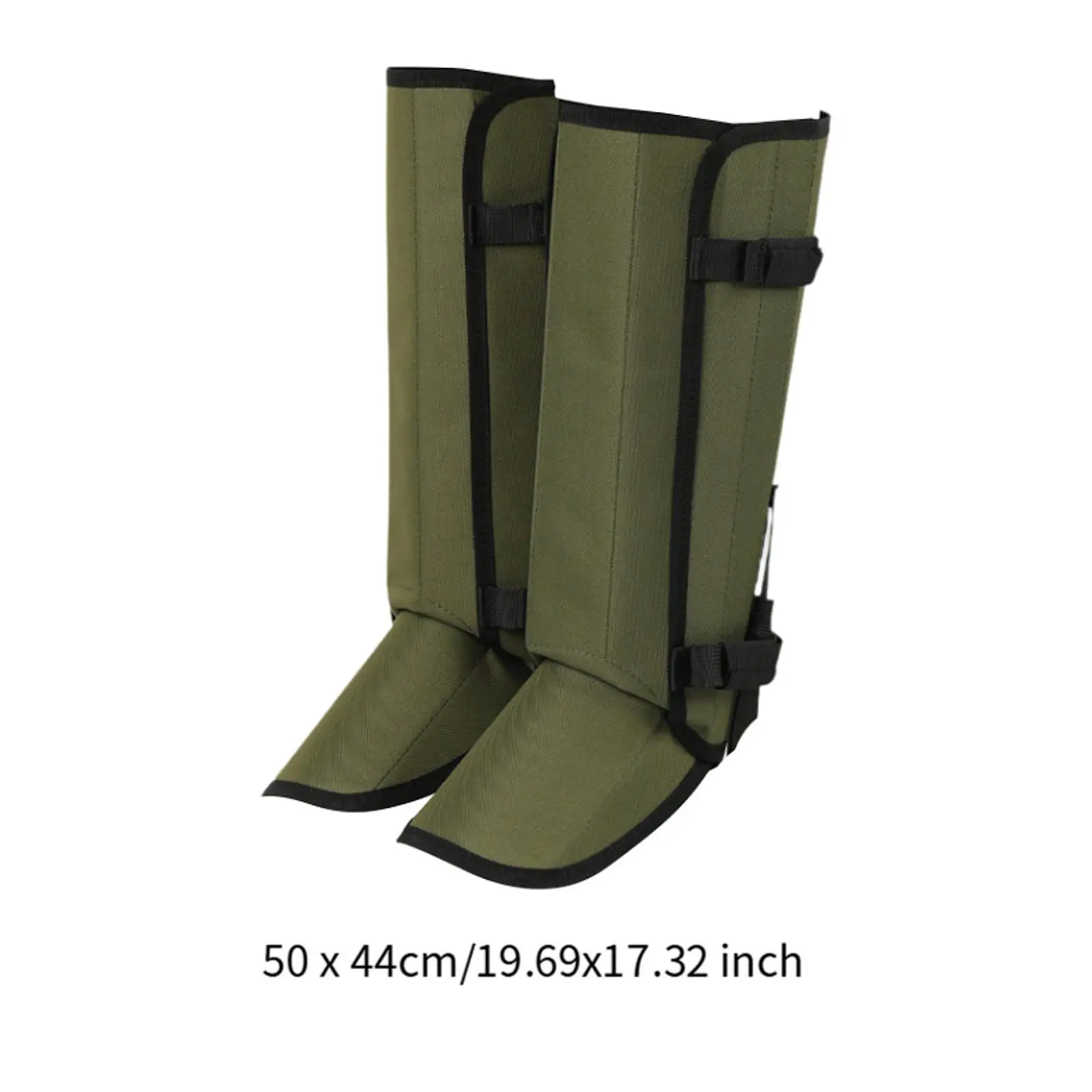 2x Leg Gaiters Tear Resistant Adjustable Drawstring Portable Waterproof Boot Gaiters for Climbing Skiing Camping Outdoor Travel