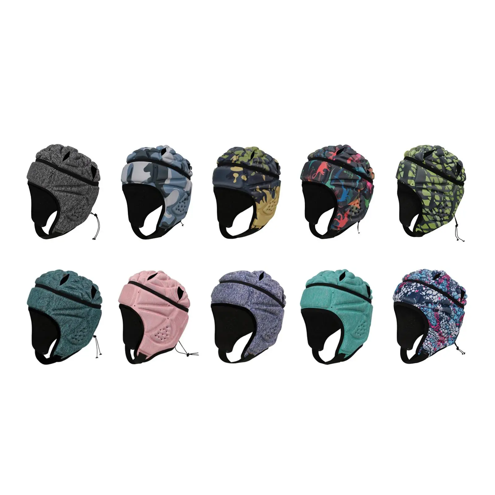 Rugby Helmet Football Soccer Headgear Hockey Baseball Skateboard Protective