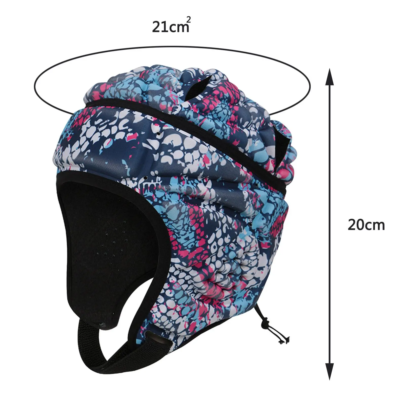 Rugby Helmet Football Soccer Headgear Hockey Baseball Skateboard Protective