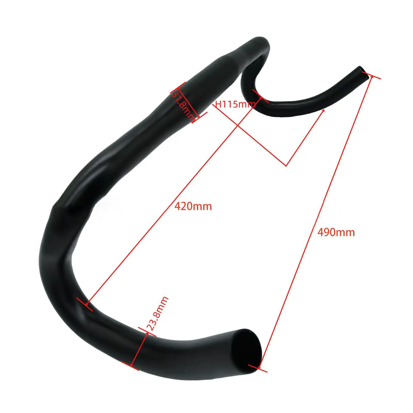 Road Bike Handlebar Professional Practical Easy to Install Sturdy Replacement Accessories Bike Drop Bar Bicycle Handlebar