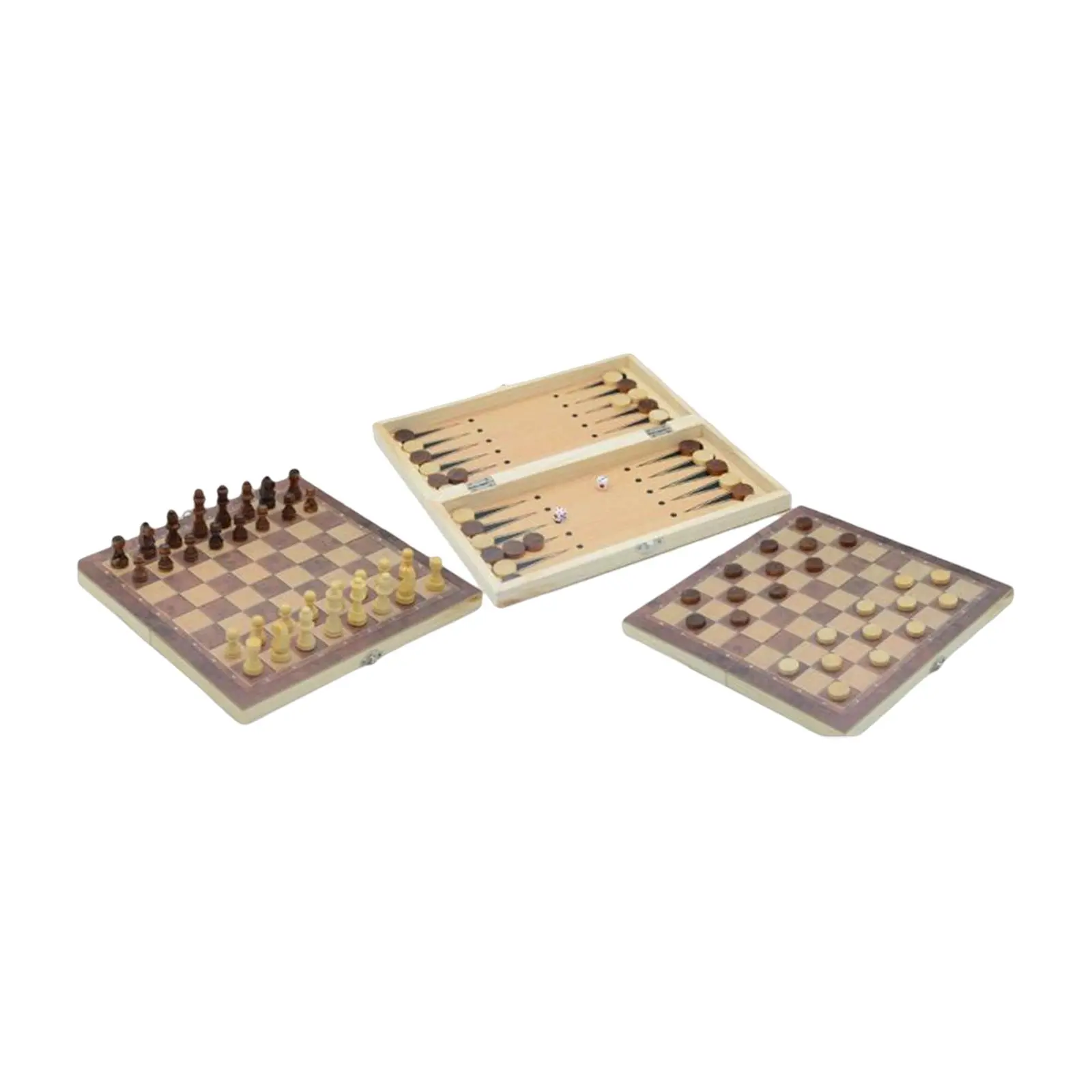 3 in 1 Chess Set Folding Chess Game Travel Case Portable Lightweight Board Games for Indoor Home Travel Adults Kids