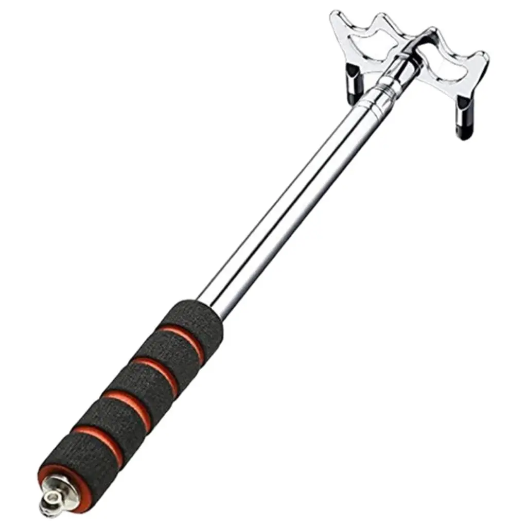 Stainless Steel Telescopic Billiards Pool Cue Bridge Stick with Bridge Head Billards Short Billard Replacement Holder Kit