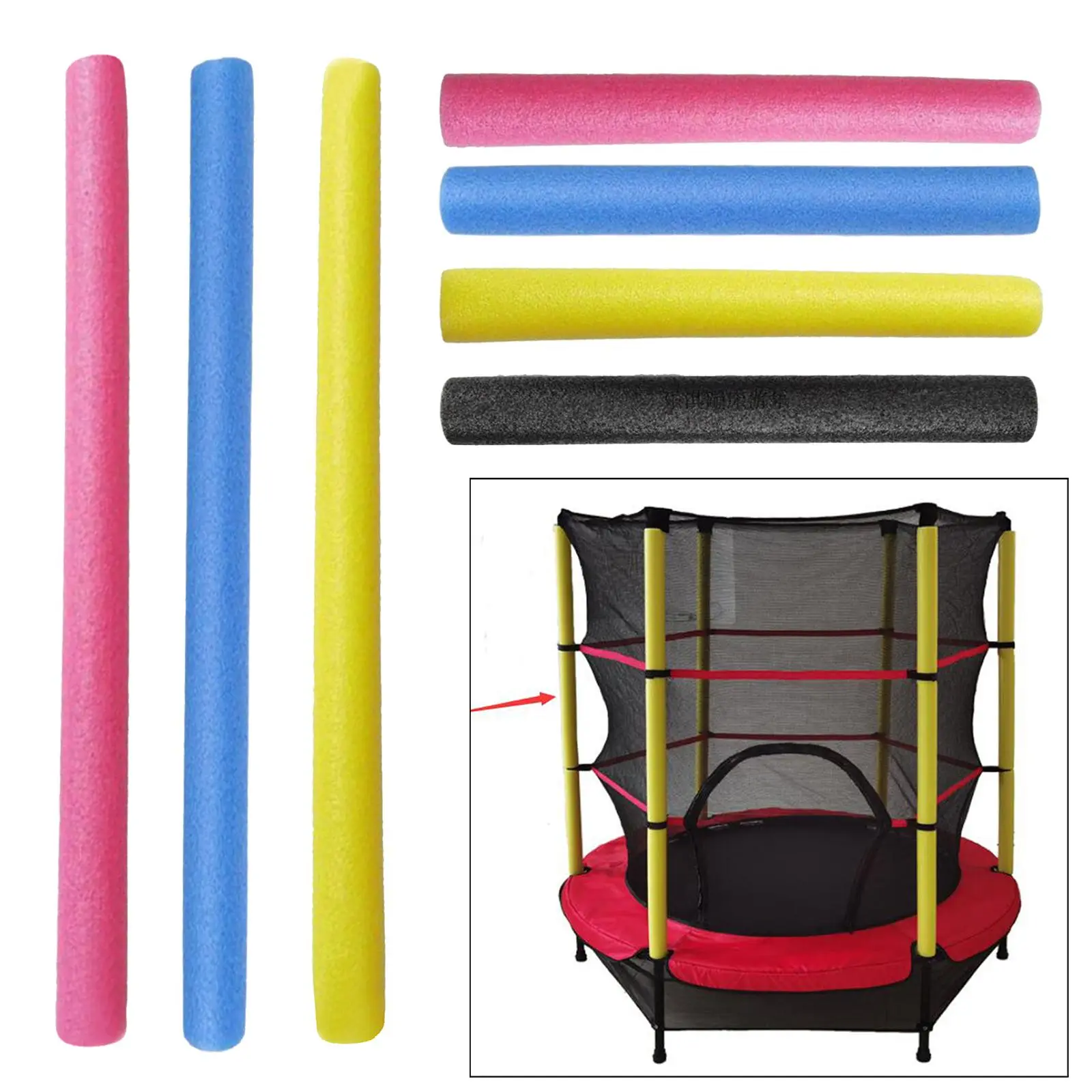 Trampoline Enclosures, Pole Foam Covers, Portable Protection, Lightweight