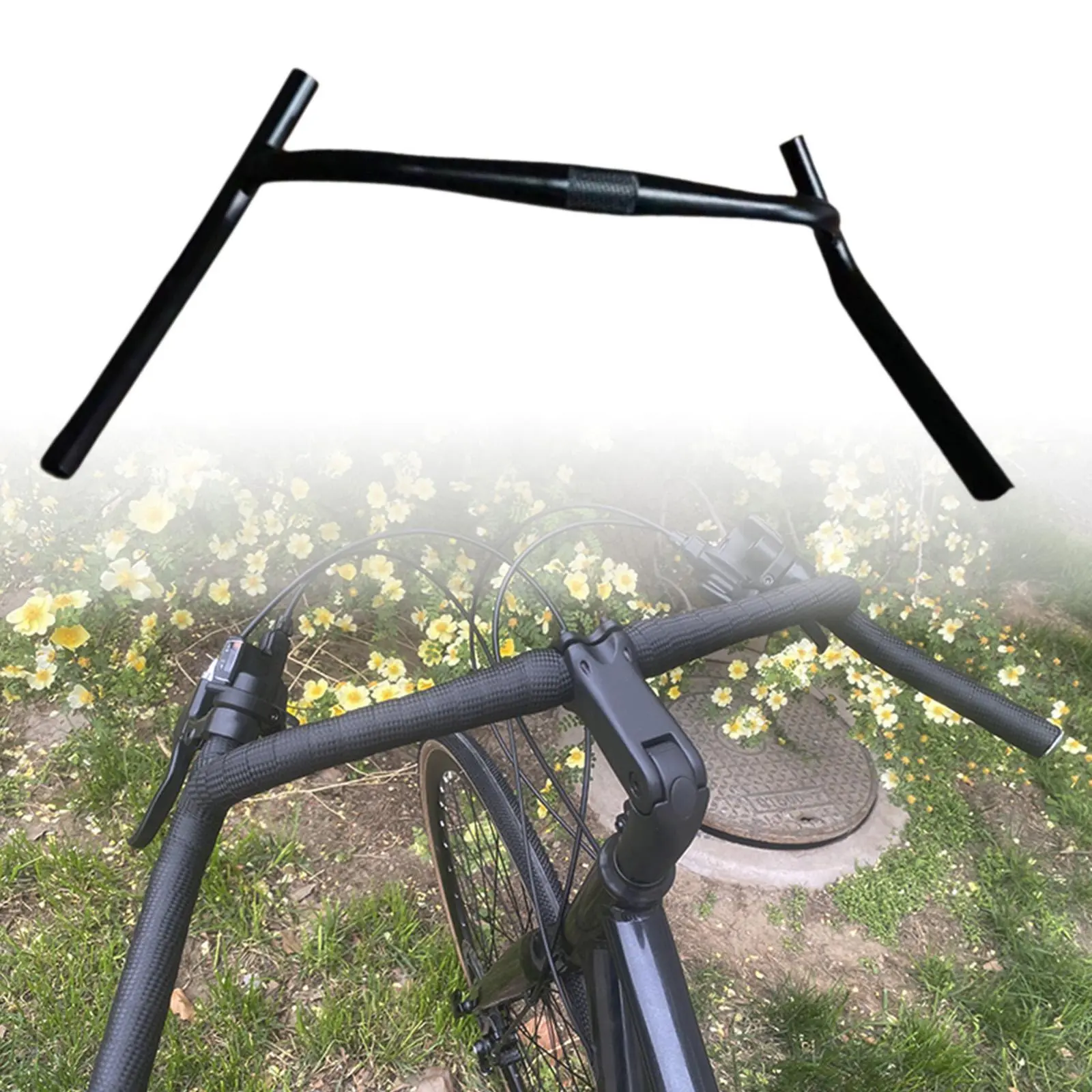 Bike Handlebar Sturdy Premium Spare Parts Replace Easy to Install Professional Accessories External Swing Angle Handlebar