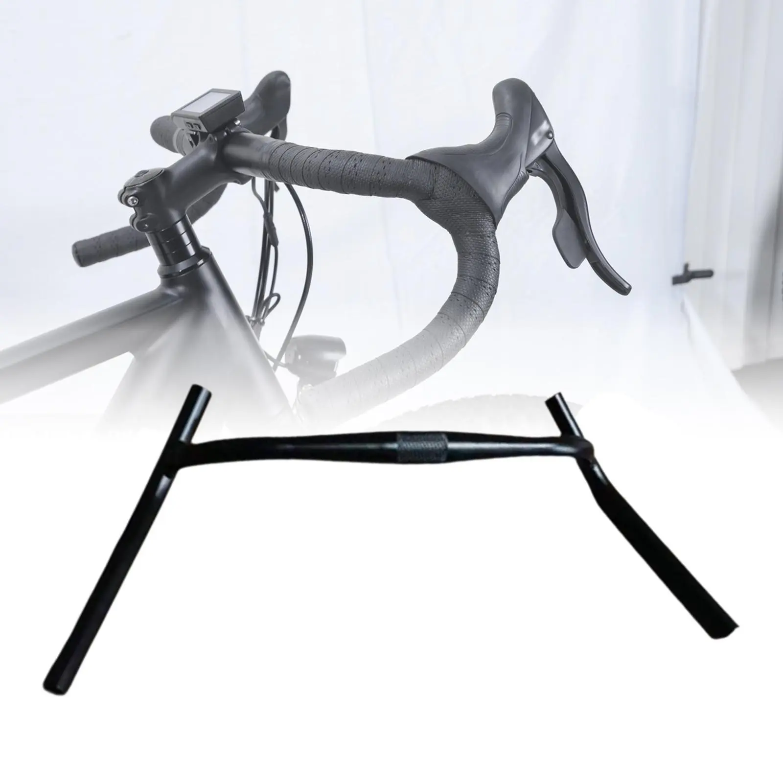 Bike Handlebar Sturdy Premium Spare Parts Replace Easy to Install Professional Accessories External Swing Angle Handlebar