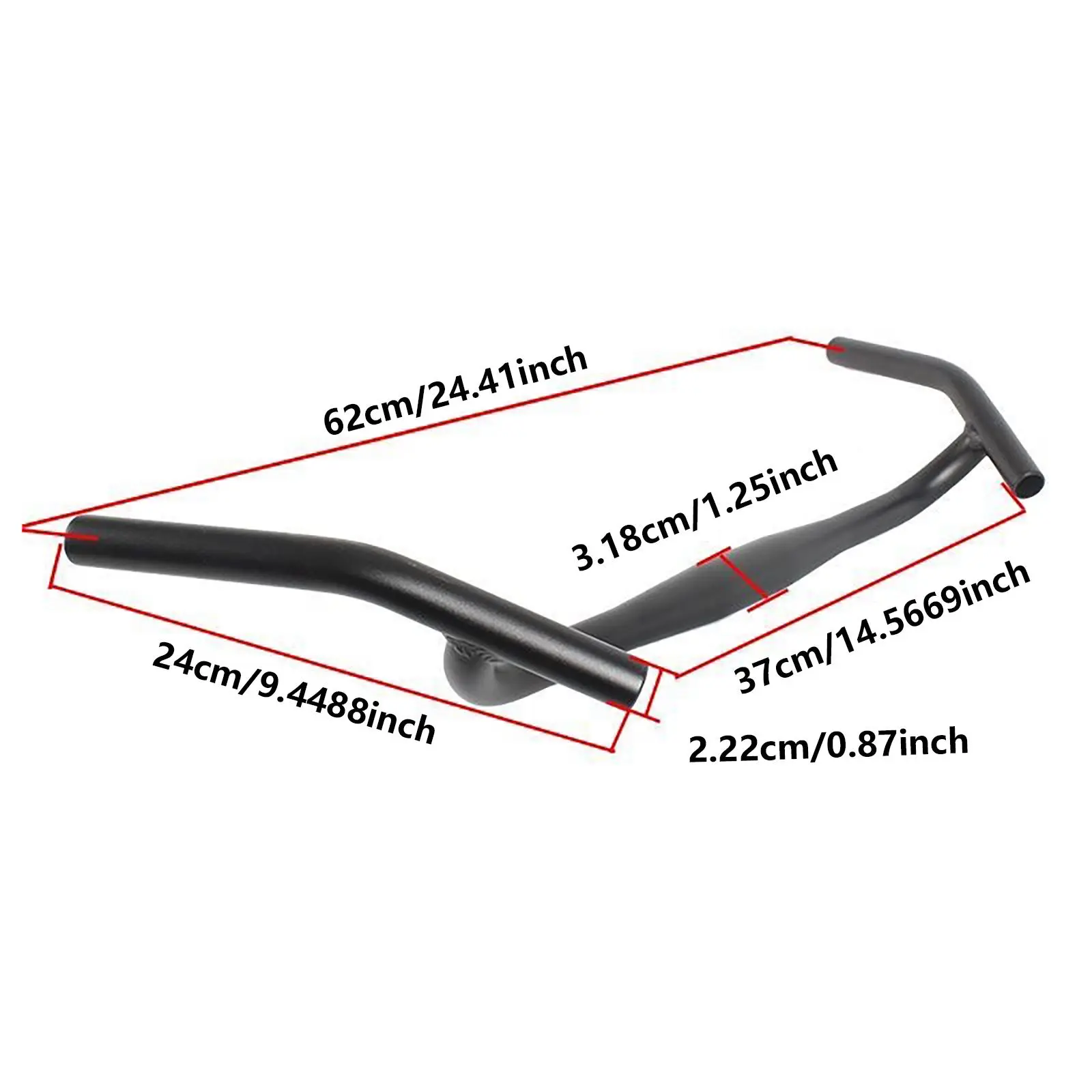 Bike Handlebar Sturdy Premium Spare Parts Replace Easy to Install Professional Accessories External Swing Angle Handlebar