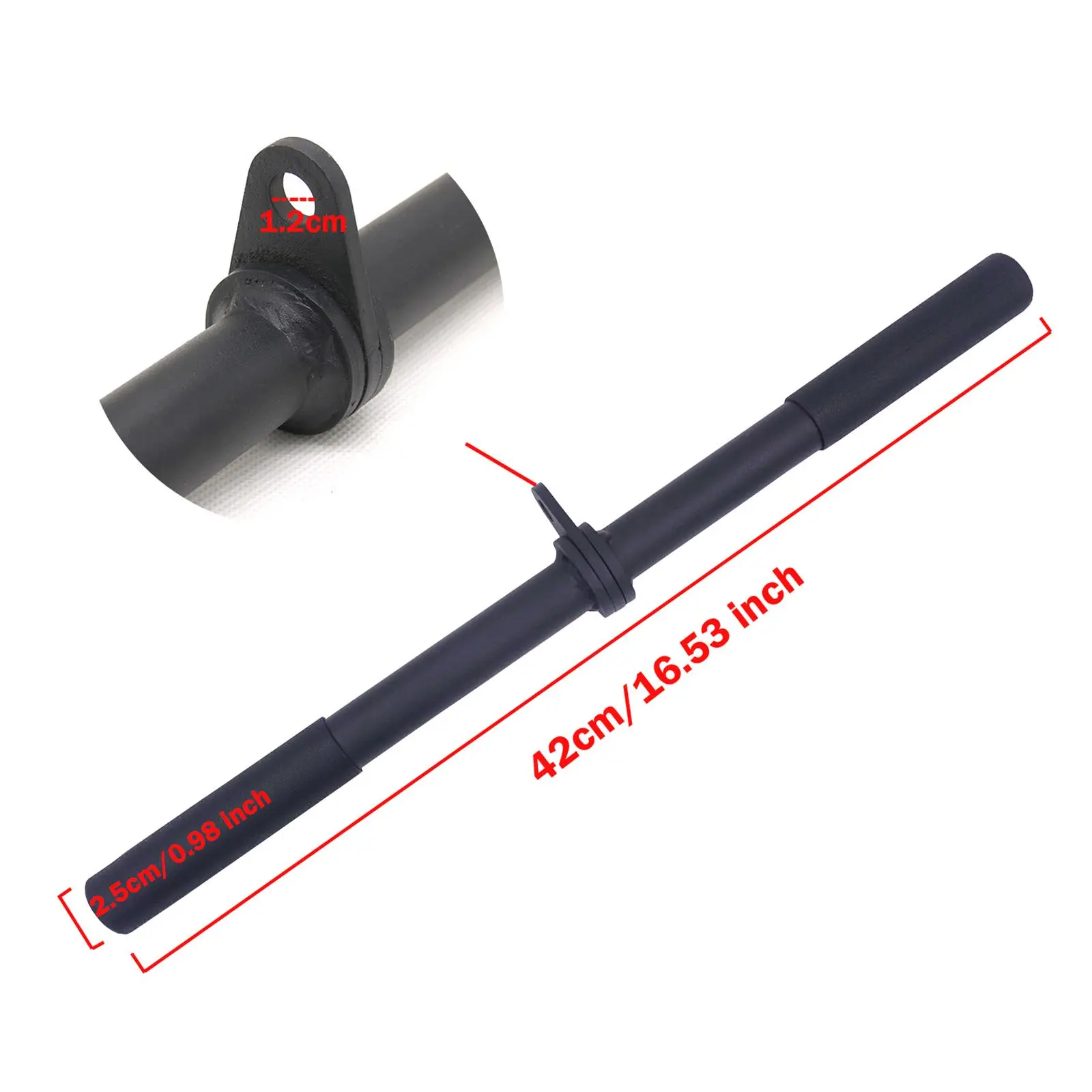 LAT Bar Cable Machine Attachment, Curl Pulldown Bar with Full Rotation