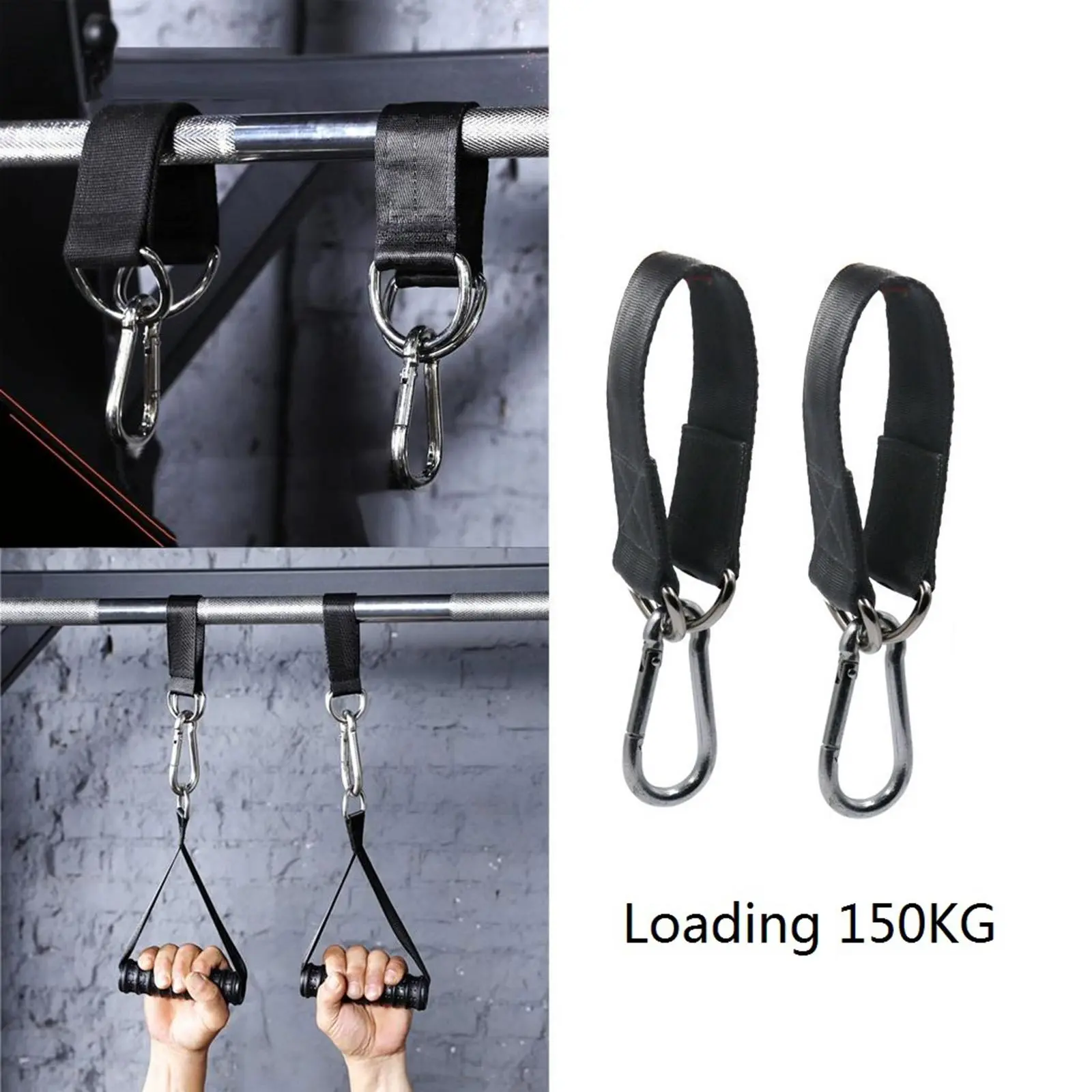 Dovewill 150kg Swing Hanging Kit Gym Hanging Strap Webbing D-