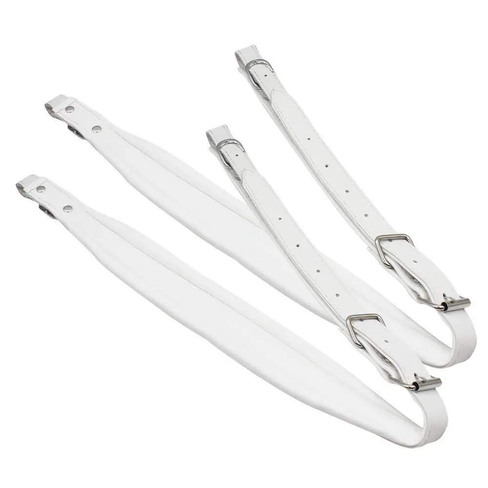 Soft Cmfortable Leather Accordion Straps Adjustable Shoulder Arm Belts Set Accessory for 16-120 Bass Accordion Instruments