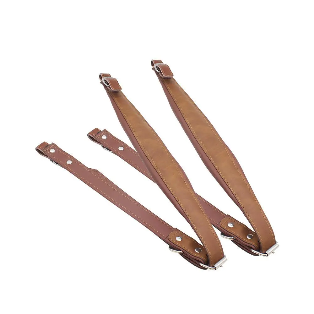 Soft Cmfortable Leather Accordion Straps Adjustable Shoulder Arm Belts Set Accessory for 16-120 Bass Accordion Instruments