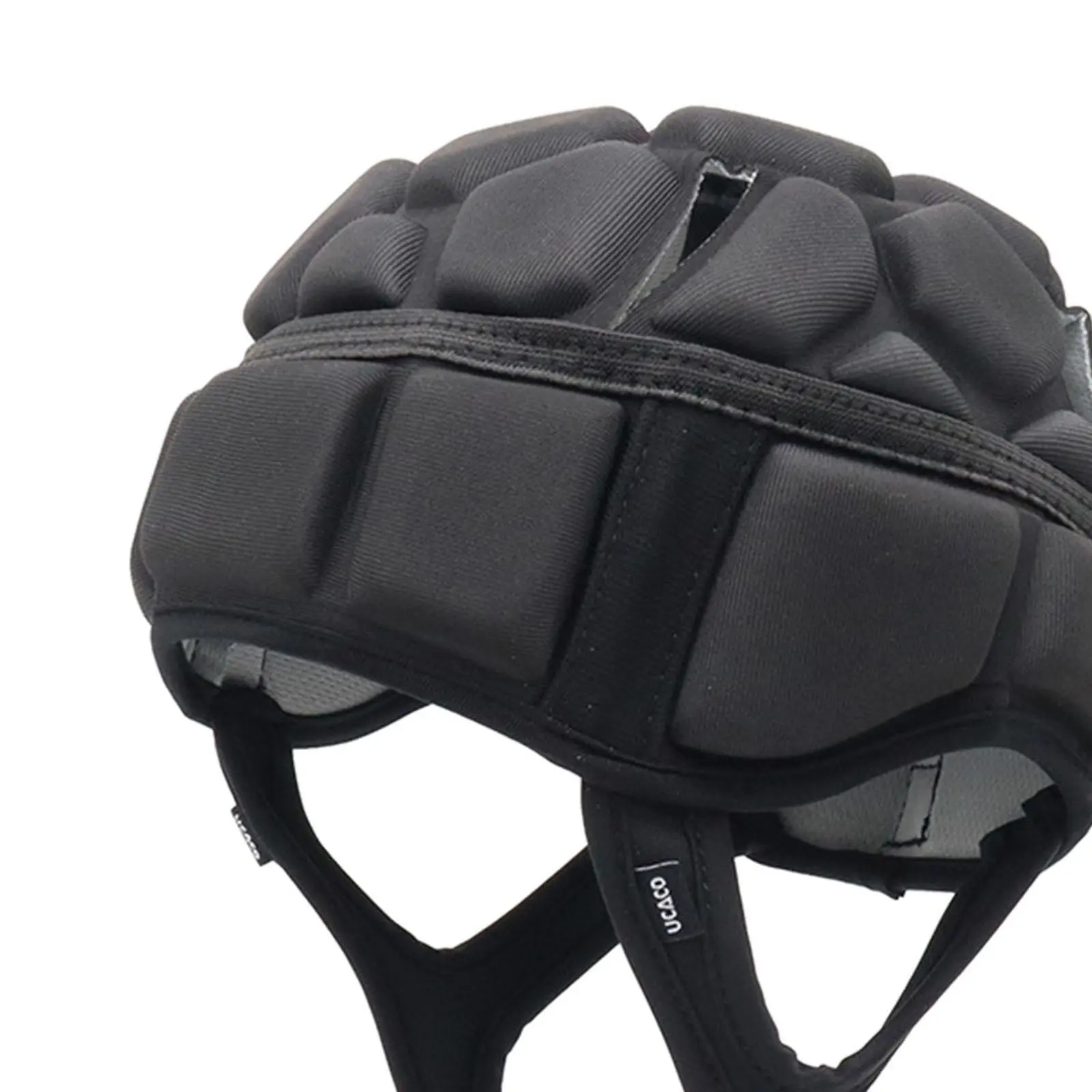 Adjustable Rugby Helmet Football EVA Padded Soft Headguard Head Protector