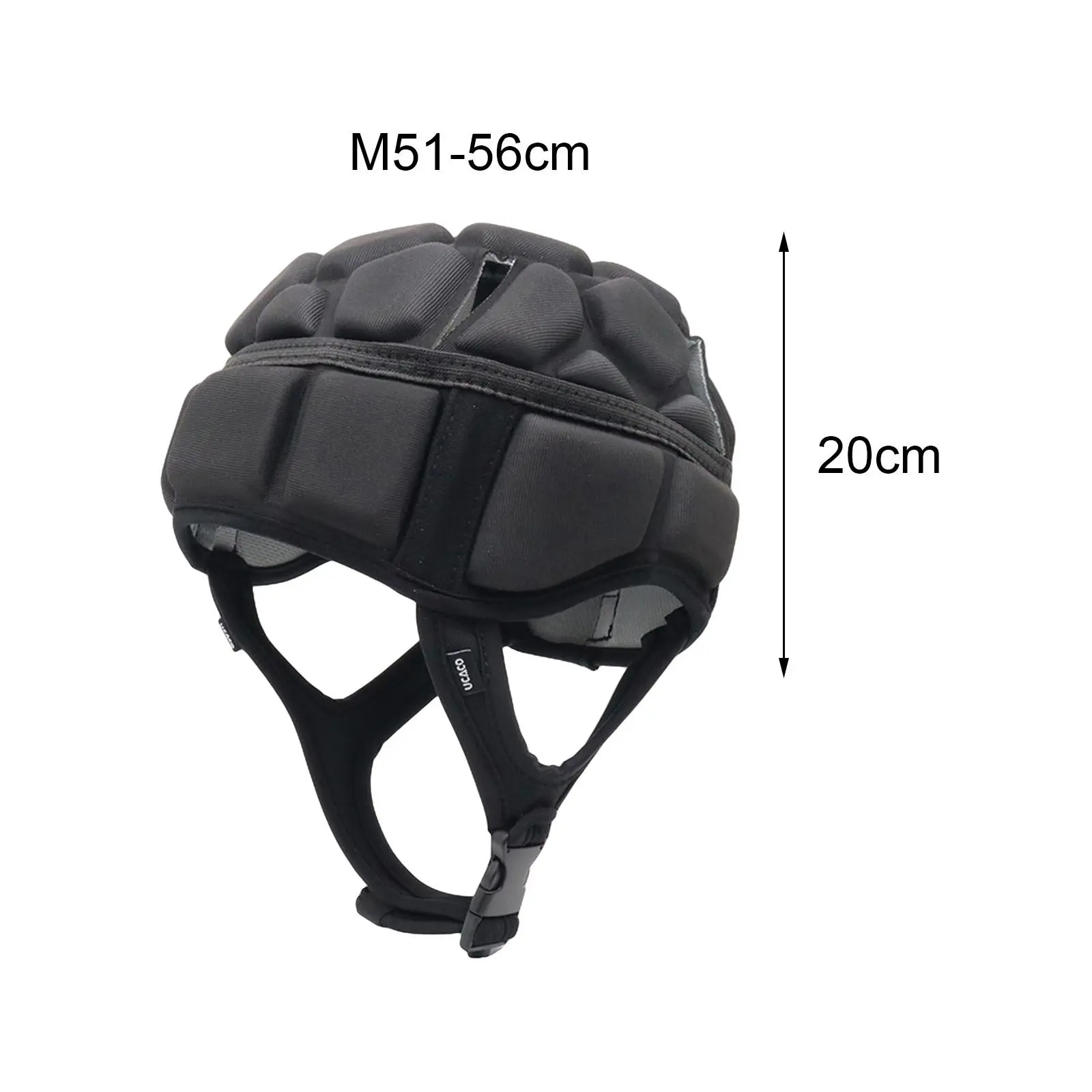 Adjustable Rugby Helmet Football EVA Padded Soft Headguard Head Protector