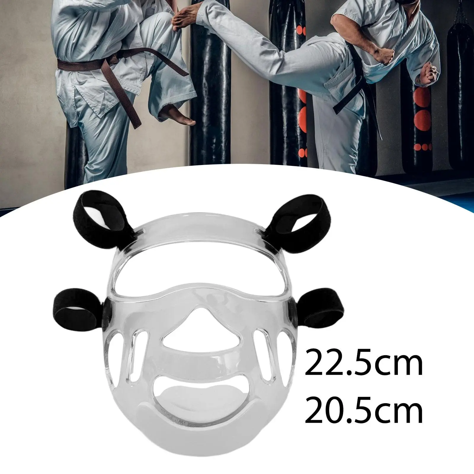 Taekwondo Mask Parts Equipment Lightweight Accessories Face Guard Protection for Soccer Martial Arts Karate Men Softball