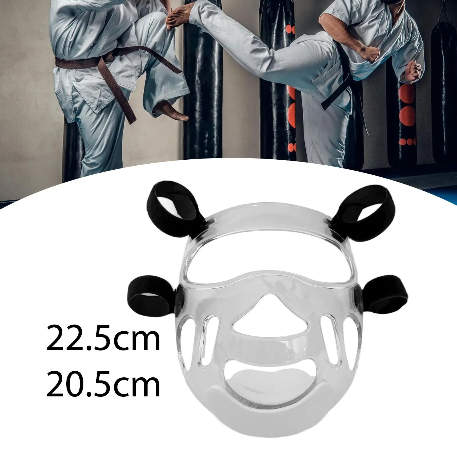 Taekwondo Mask Parts Equipment Lightweight Accessories Face Guard Protection for Soccer Martial Arts Karate Men Softball