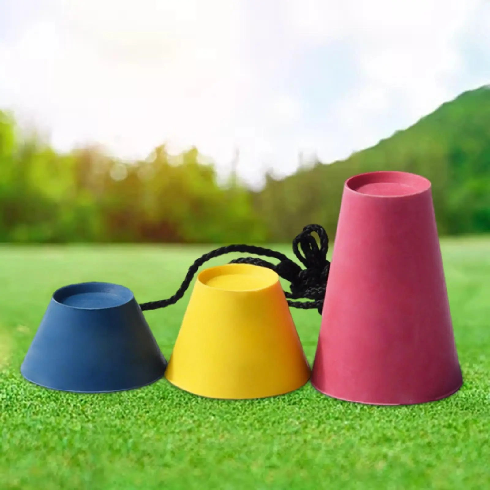 3Pcs Winter Golf Tees Practice Professional Durable Portable Bases with 3 Different Heights Reusable Golf Tee Holder for Indoor