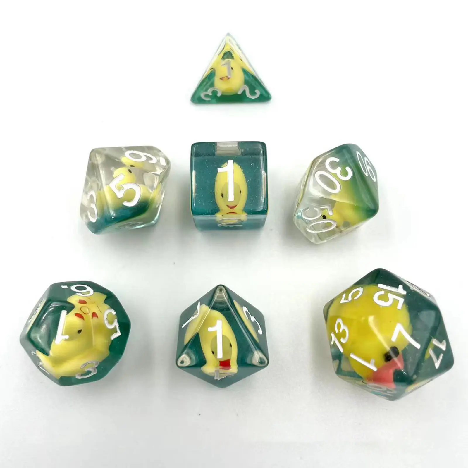 Multi sided Dices Acrylic Dices Casino Game d8 d10 d12 d20 7 Die Polyhedral Dices Set Polyhedral Dices Set Math Teaching Tool
