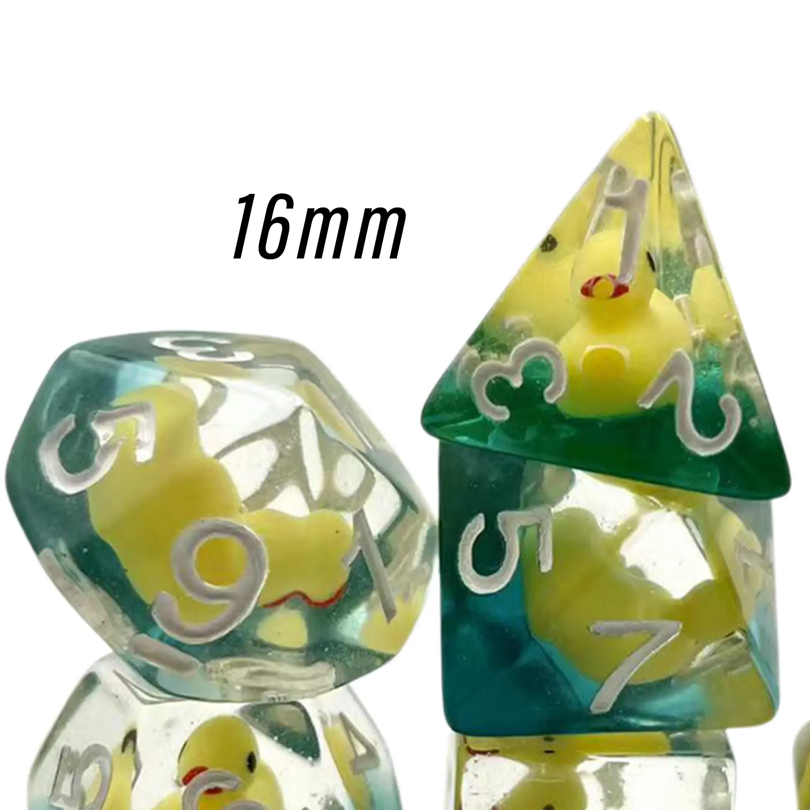 Multi sided Dices Acrylic Dices Casino Game d8 d10 d12 d20 7 Die Polyhedral Dices Set Polyhedral Dices Set Math Teaching Tool