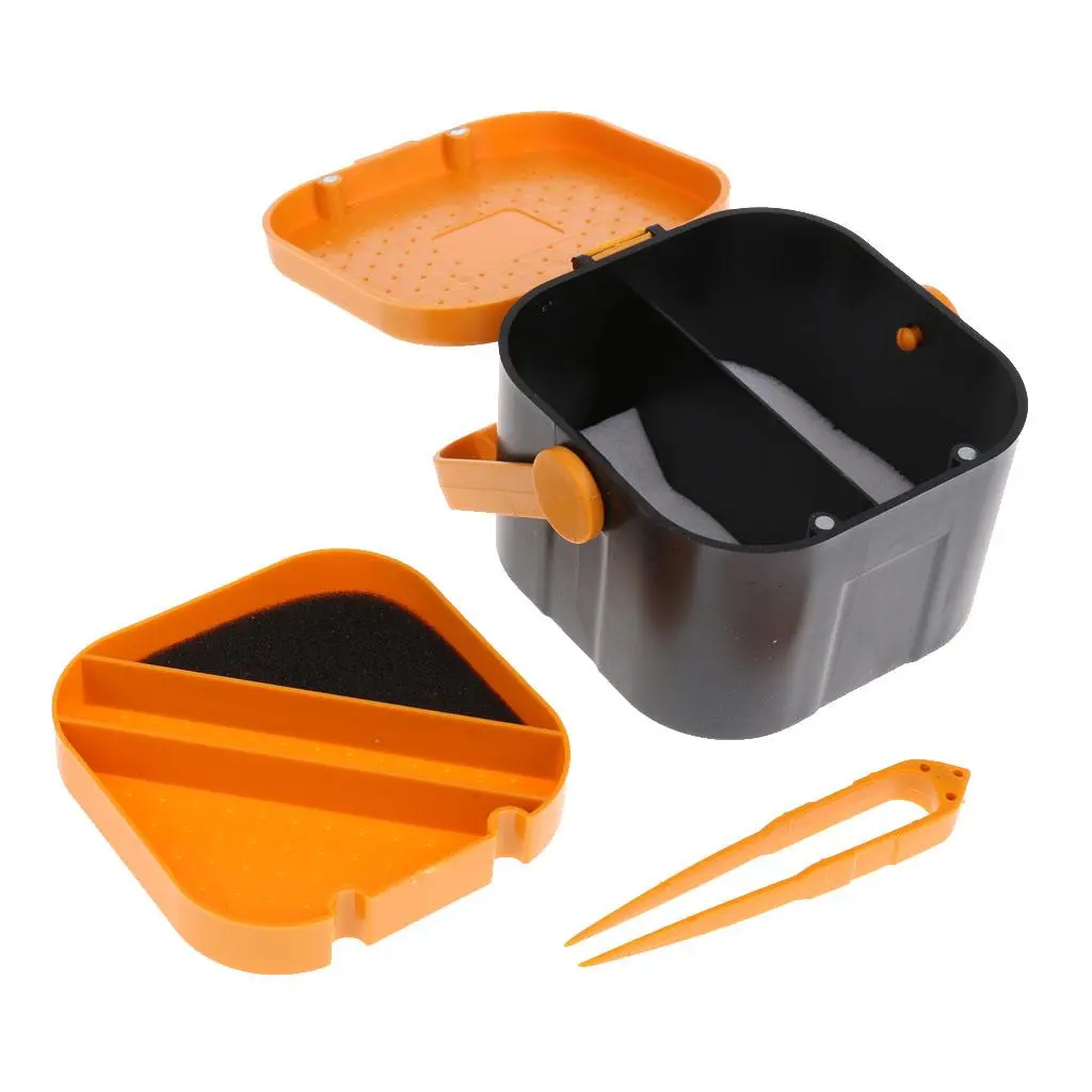 Breathable Double Layer Fishing Live Baits Storage Box Container