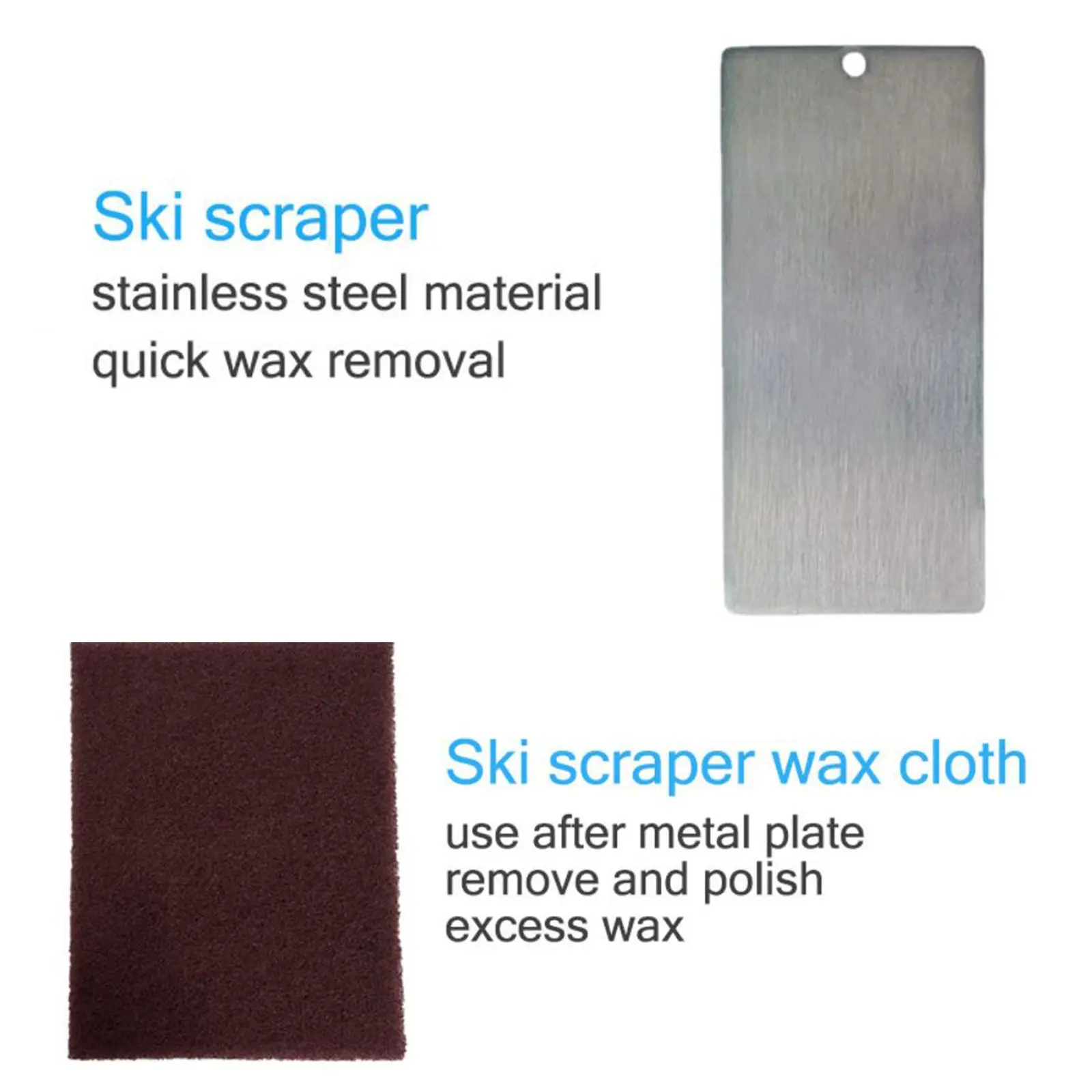 Snowboard Wax Scraper Kit Ski Wax Scraper for Outdoor Activities Accessories