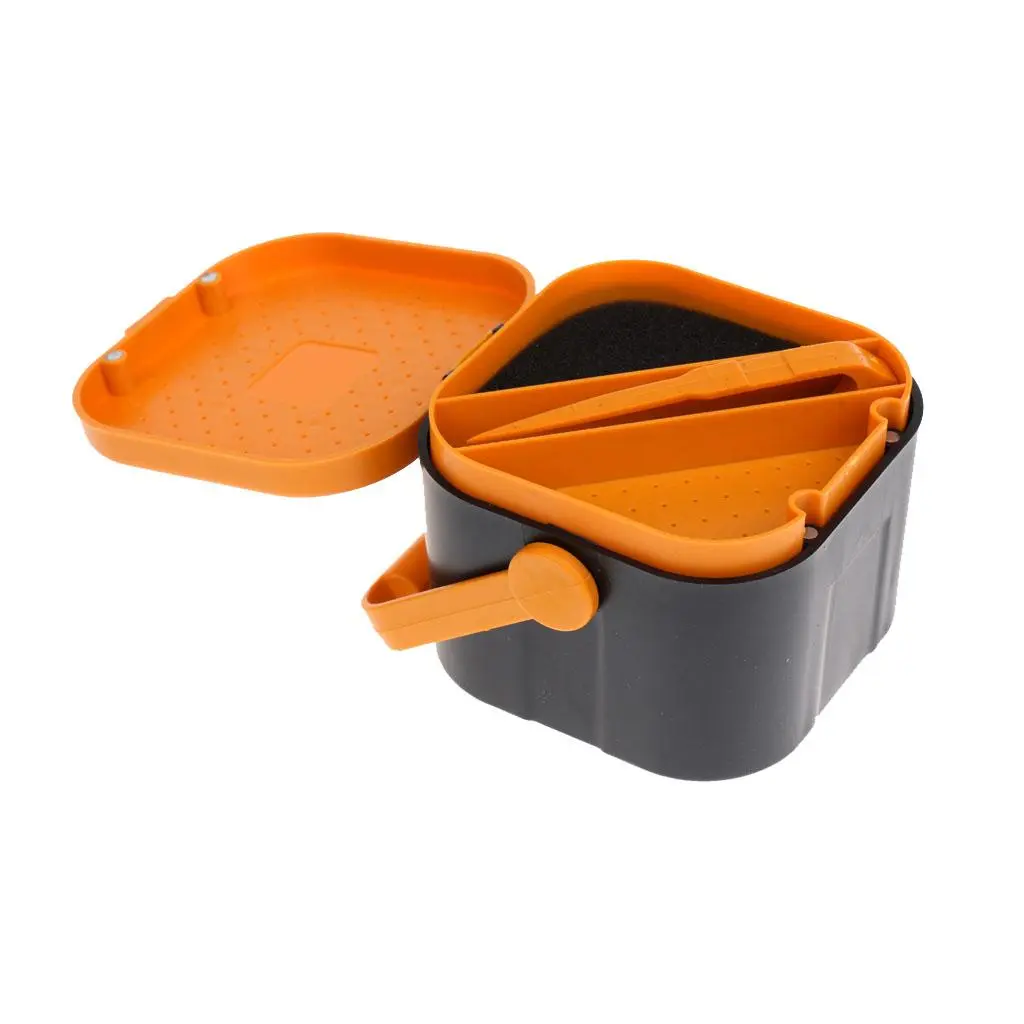 Breathable Double Layer Fishing Live Baits Storage Box Container