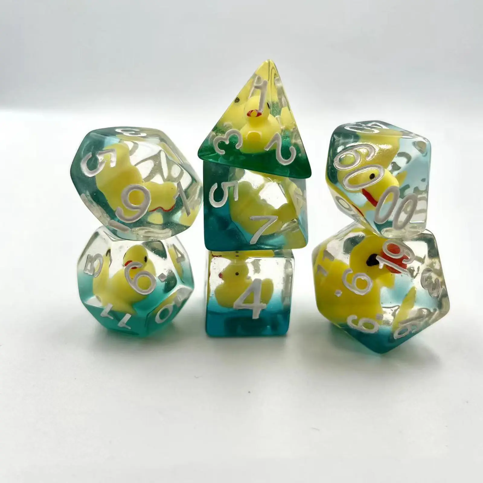 Multi sided Dices Acrylic Dices Casino Game d8 d10 d12 d20 7 Die Polyhedral Dices Set Polyhedral Dices Set Math Teaching Tool