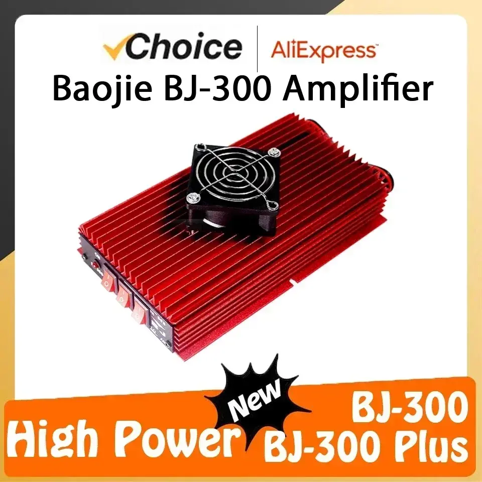 BAOJIE BJ-300 BJ-300 PLUS Amplifier 3-30MHz 100W FM 120W AM 150W SSB Walkie Talkie CB Radio Mini-size Long Range Power Amplifier