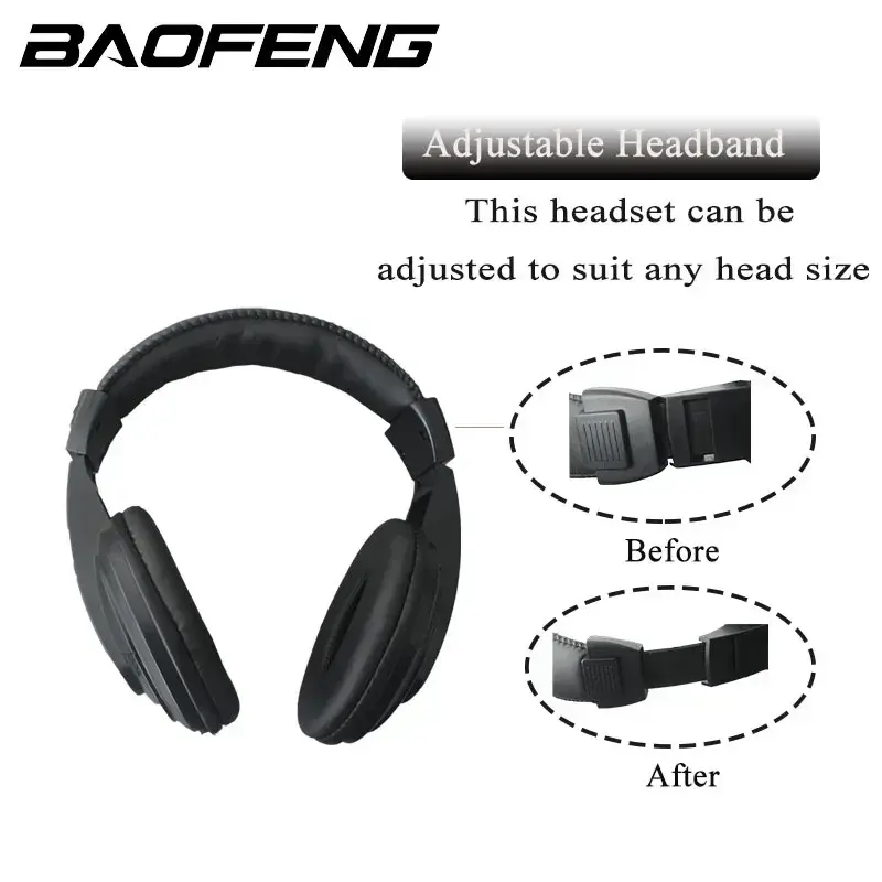 Walkie Talkie Headset Baofeng UV17 Pro Headphone K Type Quansheng UVK58 5RPlus  M Type For Motorola GP88 GP68 Radios accessories