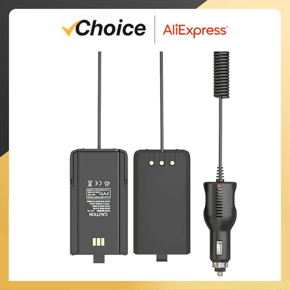 Baofeng DR-1801UV Battery Eliminator DM-1801 Car Charger 12V-24V for TYT MD-760 2 Way Radio GA-510 GD77 BF-H6 Radioddity GD-77S