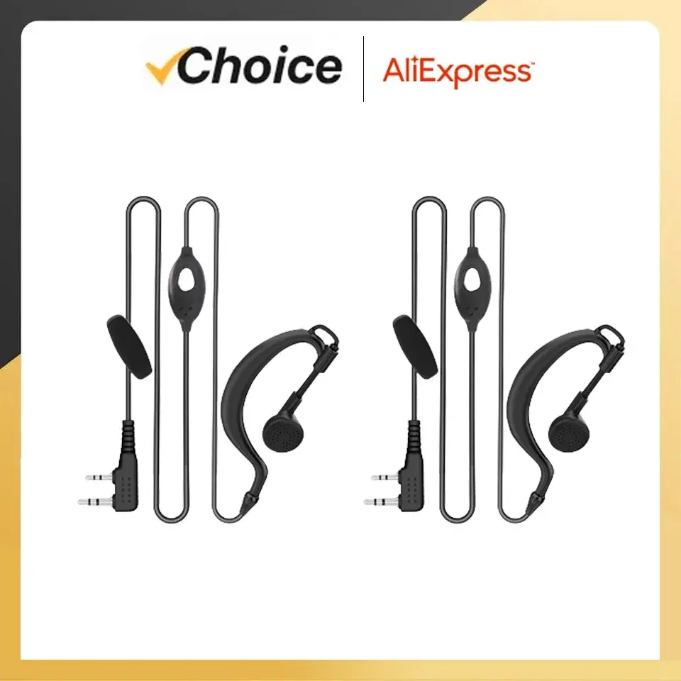 Walkie Talkie Headset QuanSheng UV-K5 Earpiece UV-K6 UV 5R Plus DM-1701 UV-13 UV-17 Pro Max Headphone Two Way Radio Accessories