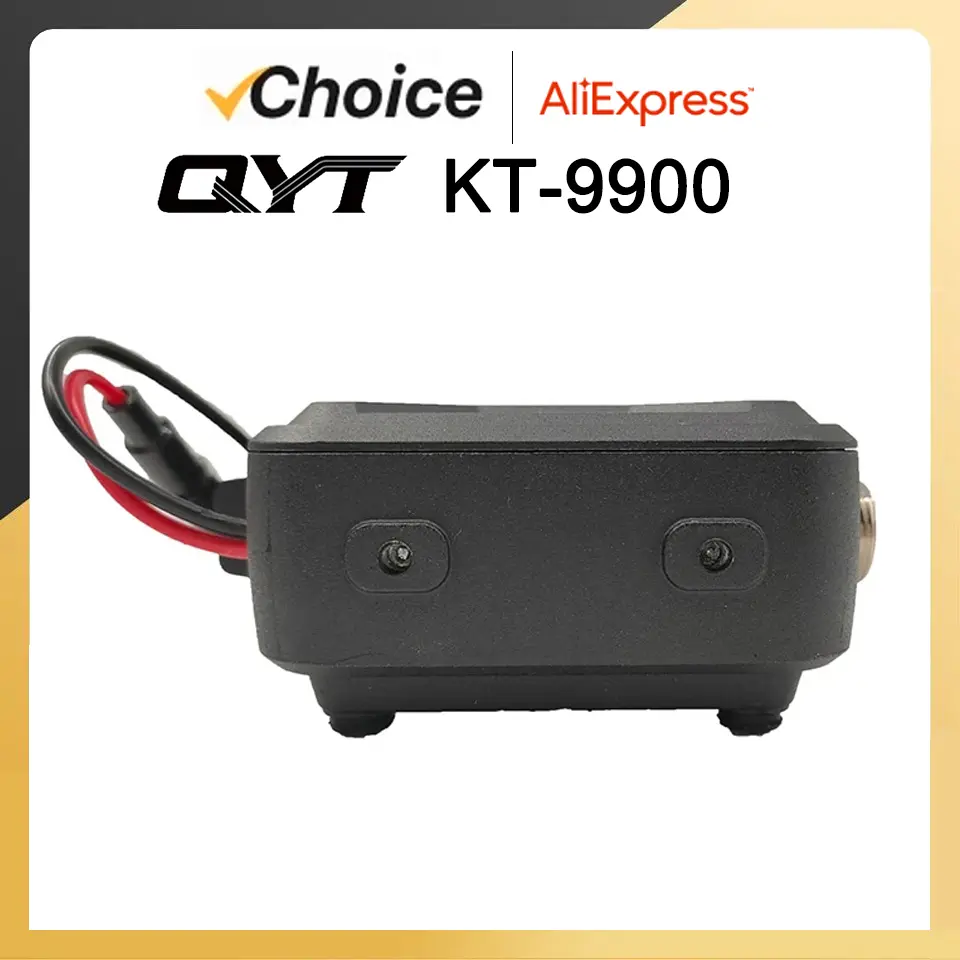 QYT KT-9900 Mini Car Mobile Radio Station KT-WP12 25W Long Range Communication Radios Dual Band VHF UHF High Power 200 Channels