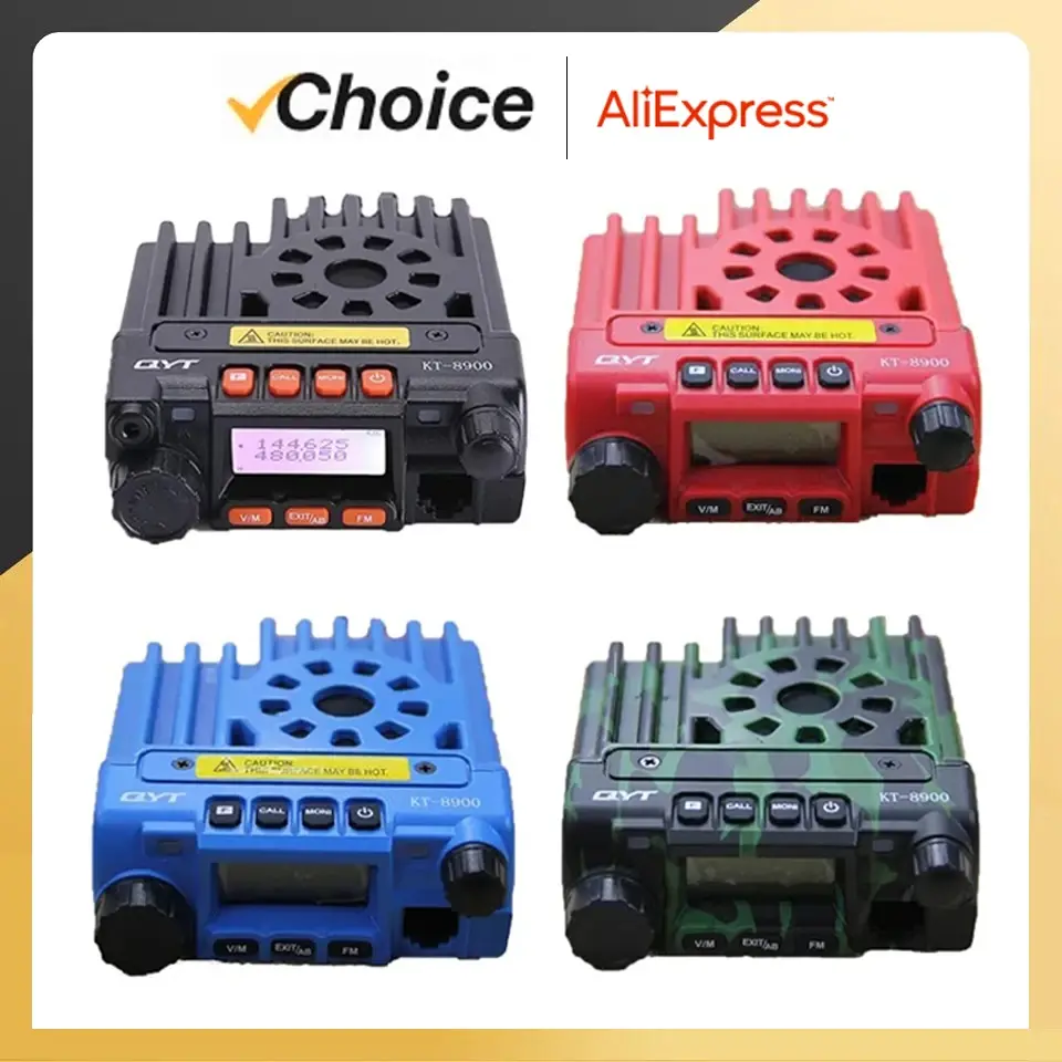 Mobile Radio QYT KT8900 Mini Mobile Radio VHF UHF Car Radio HAM Amateur Commercial Public Taxi Intercom Wireless Communication