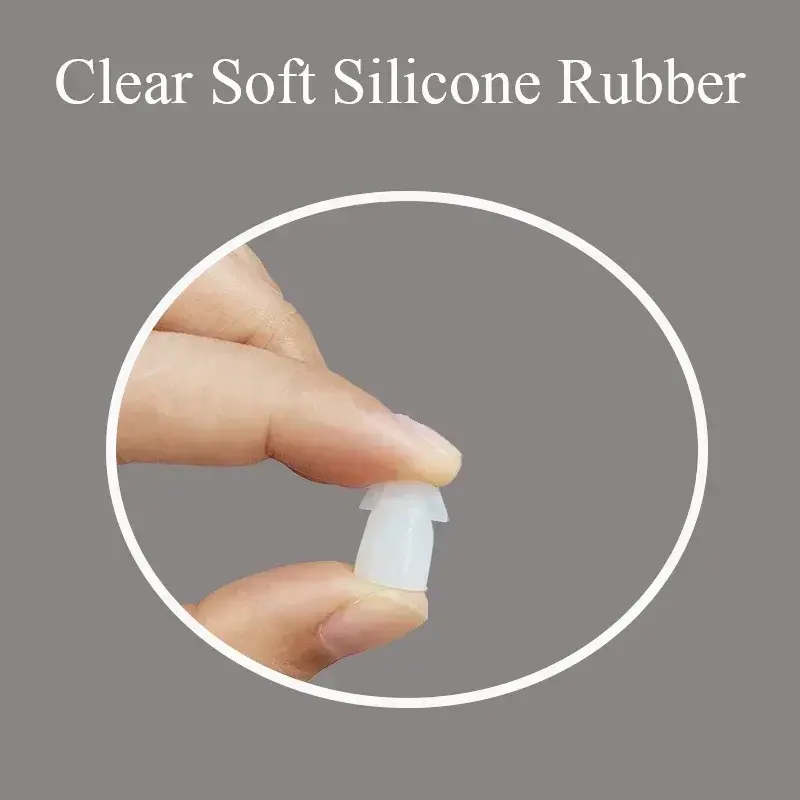 Walkie Talkie Acoustic Headset Earbud Replacement Mushroom Earbuds Soft Silicone Earplug Compatible with Coil Air-Tube Acoustic