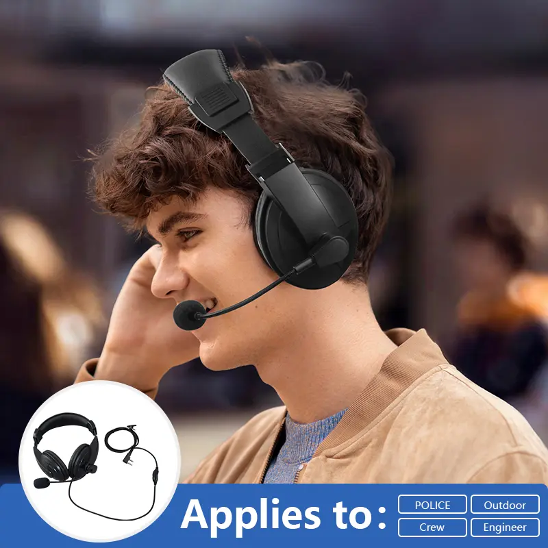 Walkie Talkie DM-32 Headset For Kenwood Ham Radio Baofeng UV-32 UV-5R UV82 UV-S9 Plus Headphone Mic PTT  Dmr Radio Headset Woxun