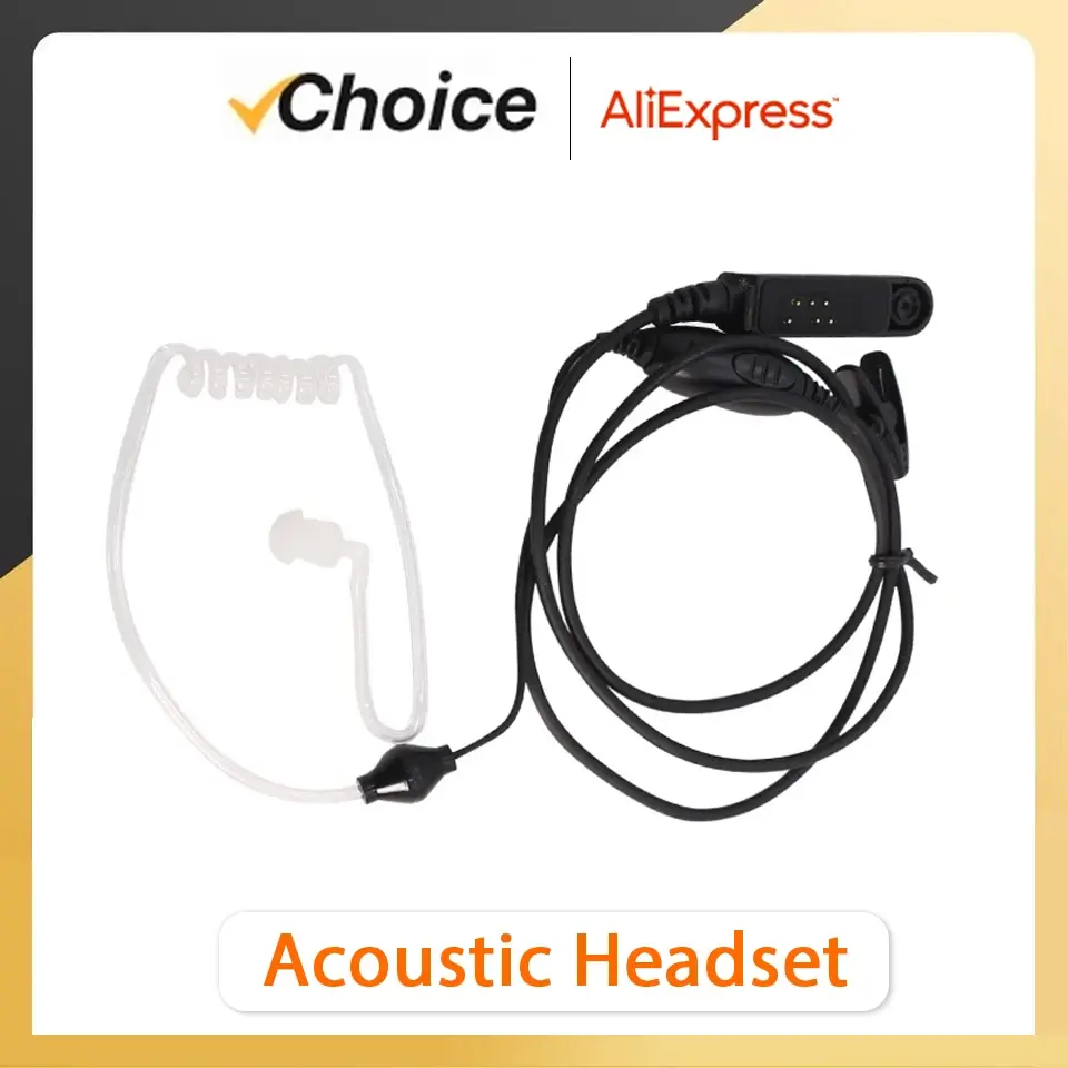 Baofeng Acoustic Headset UV68 Pro Max V2 Waterproof PTT Air-Tube Earphone UV9R Plus Earphone UV68 Pro Max V2 UV-S22 Pro V2 UV-XR