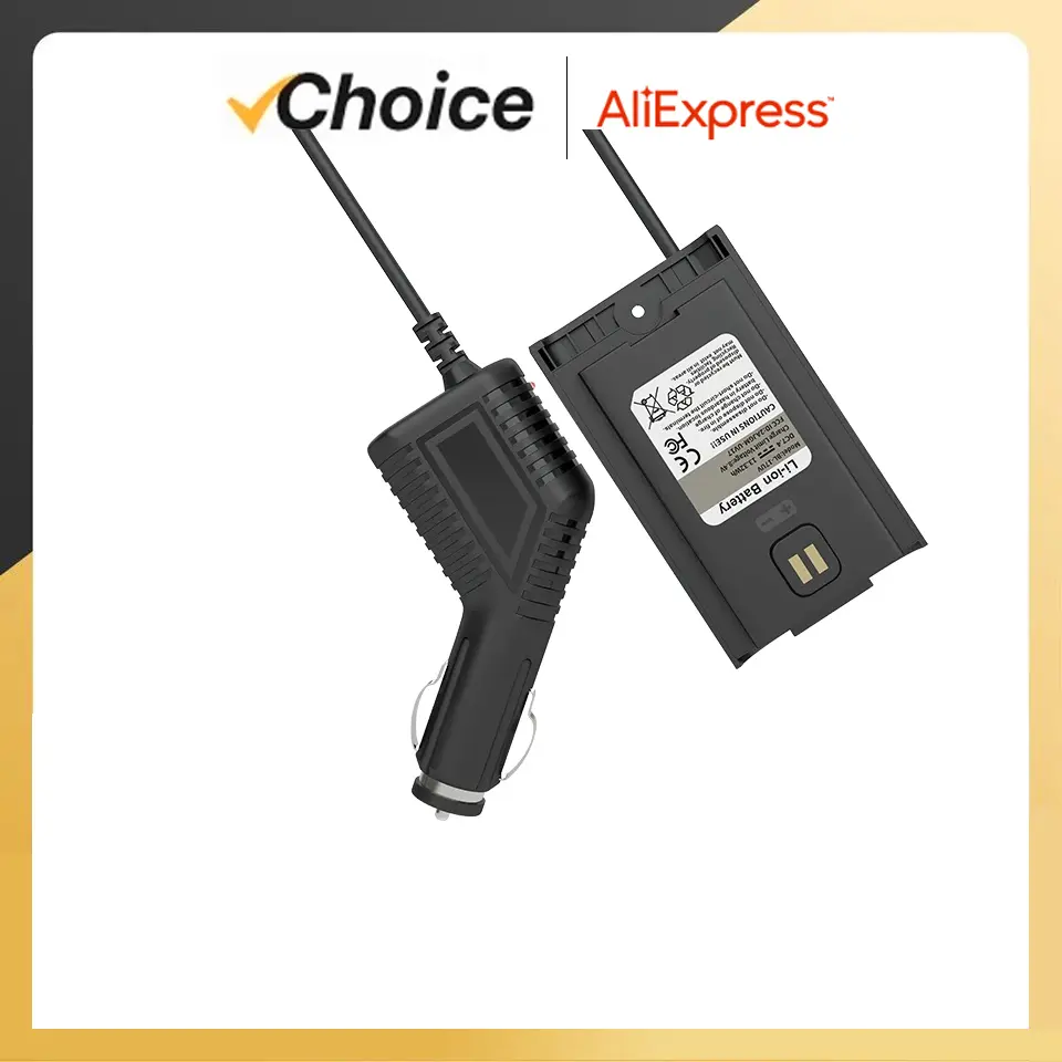 Baofeng UV-17 Pro GPS Battery Eliminator for UV-17 Pro Max Walkie Talkie Car Charger 12V-24V Cigarette Lighter Radio Accessories