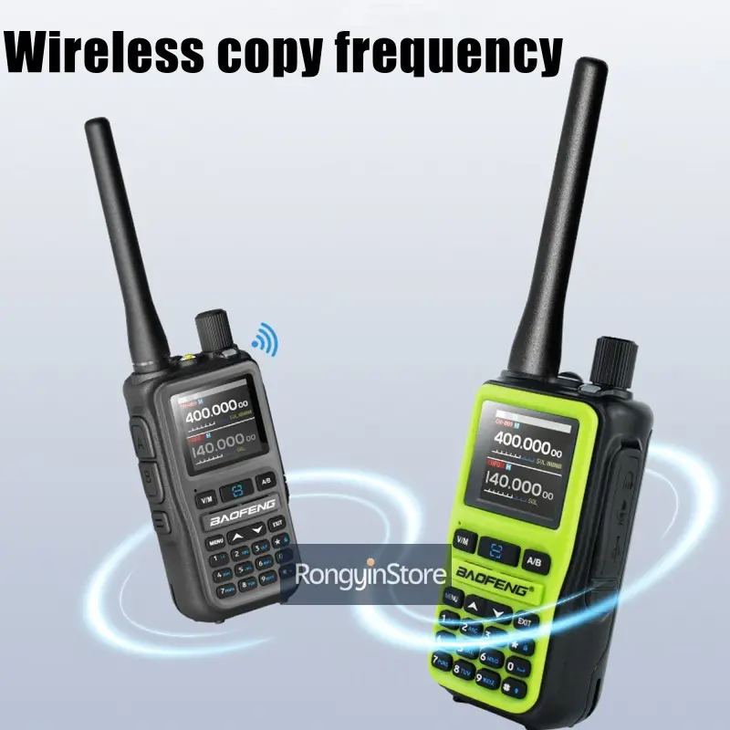 Twin Pack Baofeng UV-5R Mini Radios 5W Bluetooth Channel Dual PTT Bluetooth Programming Type-C Rechargeable VHF UHF for Camping