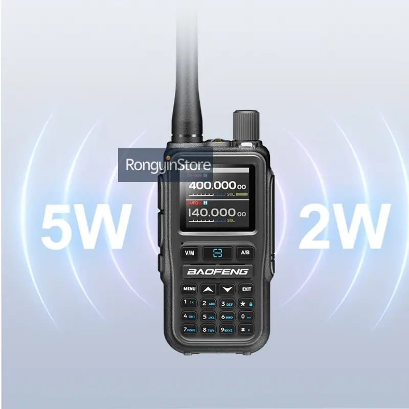 Twin Pack Baofeng UV-5R Mini Radios 5W Bluetooth Channel Dual PTT Bluetooth Programming Type-C Rechargeable VHF UHF for Camping