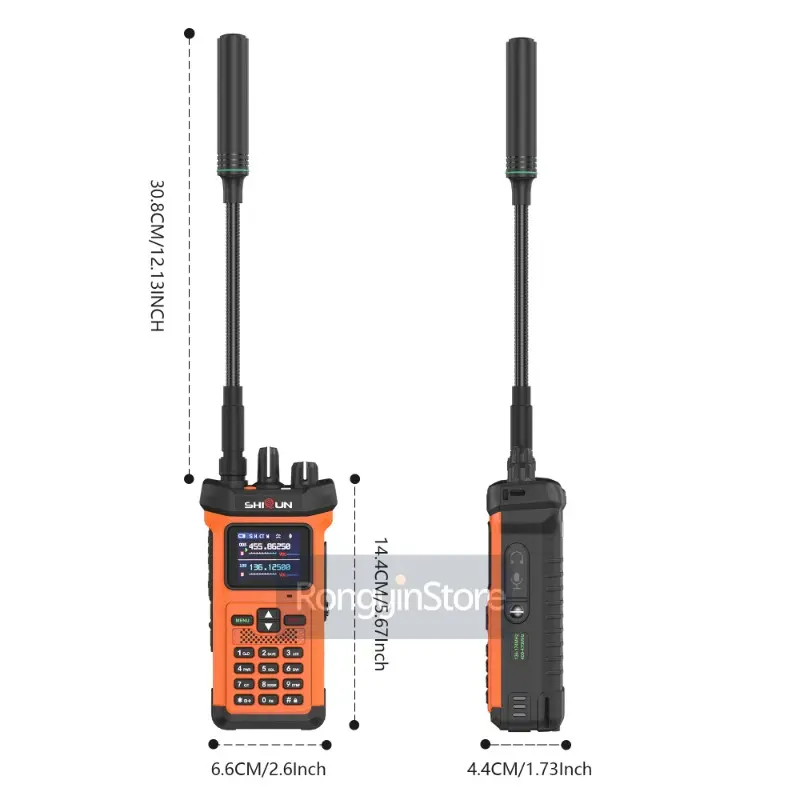 20W Walkie Talkie SQ-8500 Dual-Purpose Power Bank Strobe Lights Type-C Charging AI Noise Reduction IP54 Waterproof Two Way Radio