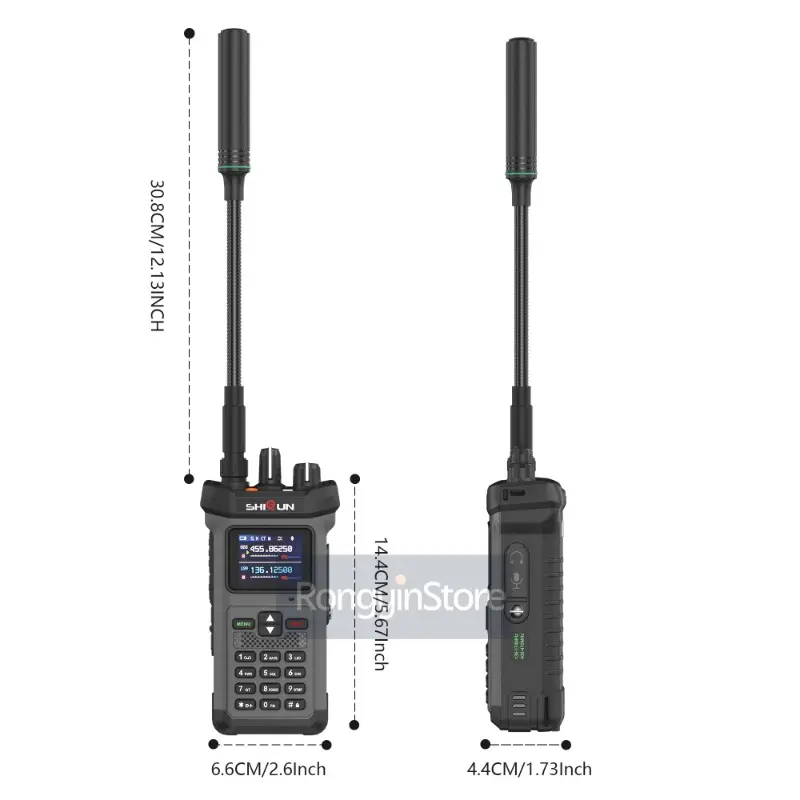 20W Walkie Talkie SQ-8500 Dual-Purpose Power Bank Strobe Lights Type-C Charging AI Noise Reduction IP54 Waterproof Two Way Radio