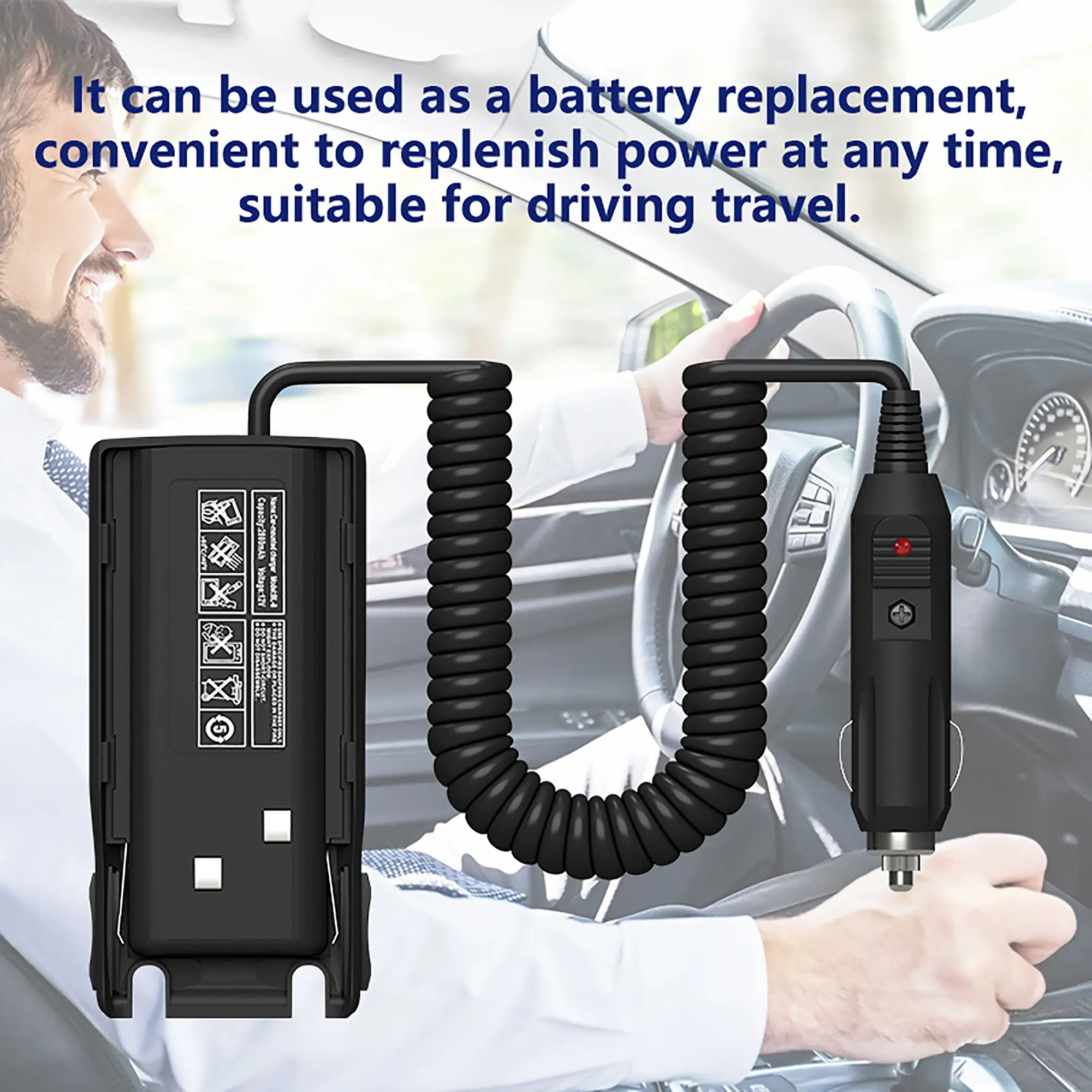 Original Baofeng UV-82 Battery Eliminator Case Two Way Radio Charger For Pofung UV-89 UV82 baofeng uv-82hx Walkie Talkie Charger