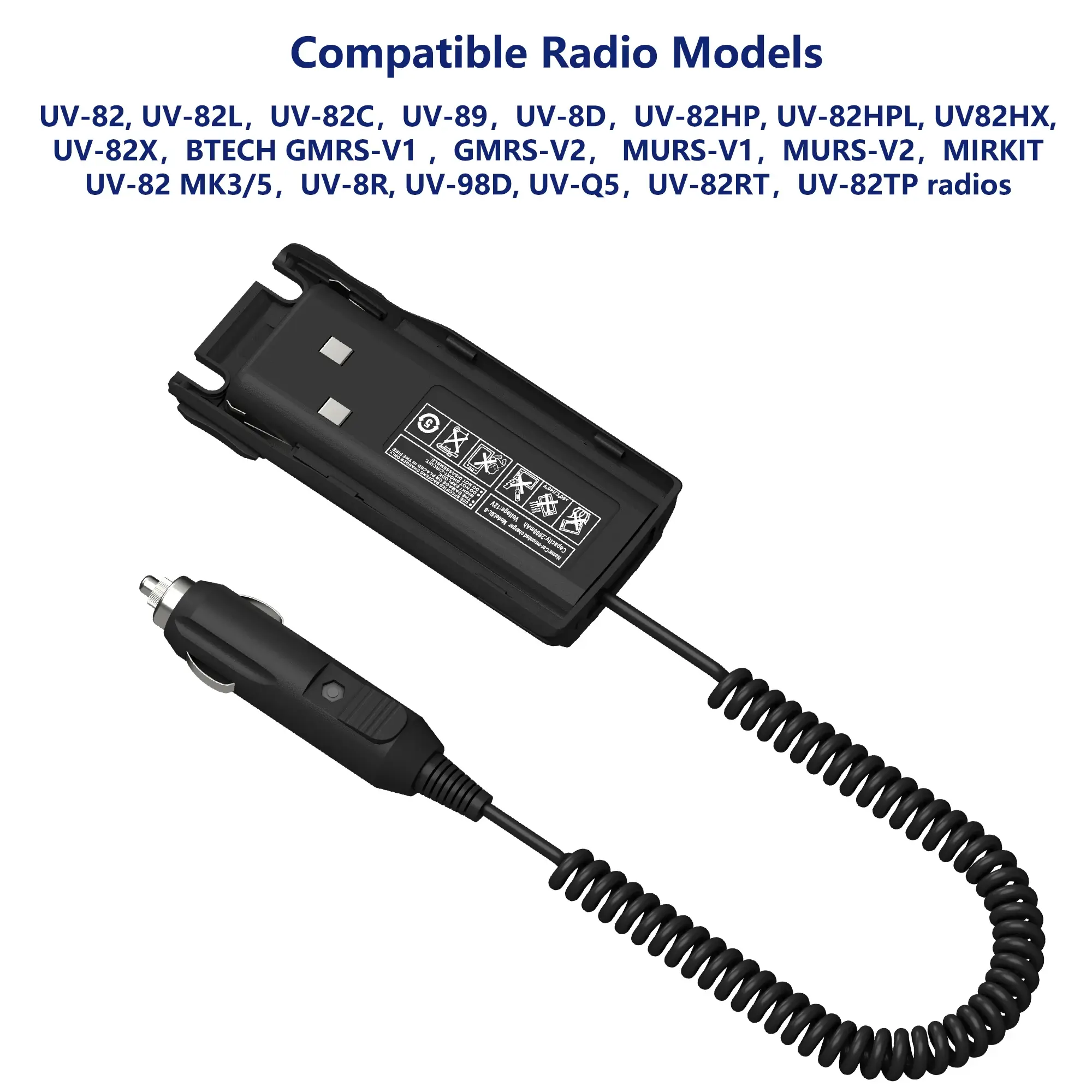 Original Baofeng UV-82 Battery Eliminator Case Two Way Radio Charger For Pofung UV-89 UV82 baofeng uv-82hx Walkie Talkie Charger