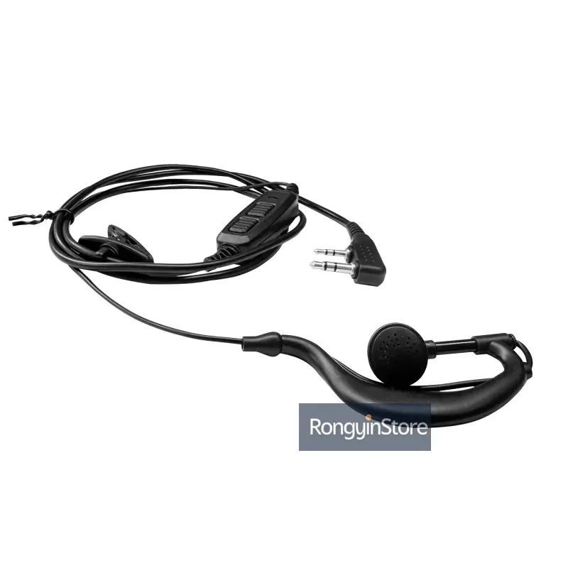 Dual PTT MIC Headset for BaoFeng Walkie Talkie UV-82 UV-82HP UV-82X UV82 UV-82L UV-8D GT-5 V2+ Radio Earpiece Baofeng Accessory