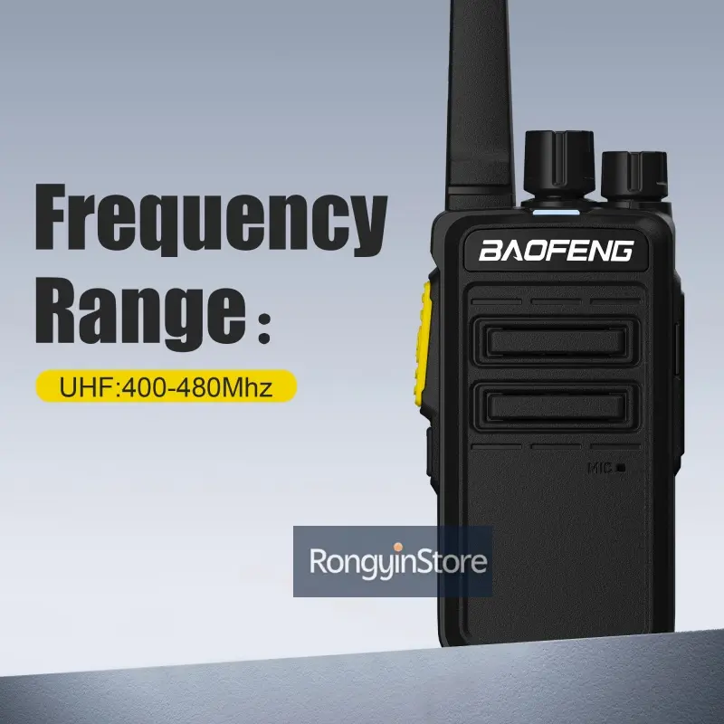 Baofeng Radio BD-V12A Walkie Talkie Transmitter Rechargeable Thin Uhf Wireless 16 Channel Kids Mini Walkie Talkies Two Way Radio