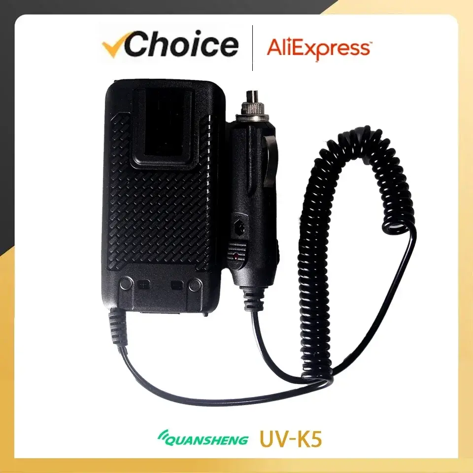 Quansheng UV-K6 Battery Eliminator Walkie Talkie Cigarette Lighter 12V-24V Car Charger UV-K5 UV-K5(8) Two Way Radios Accessories