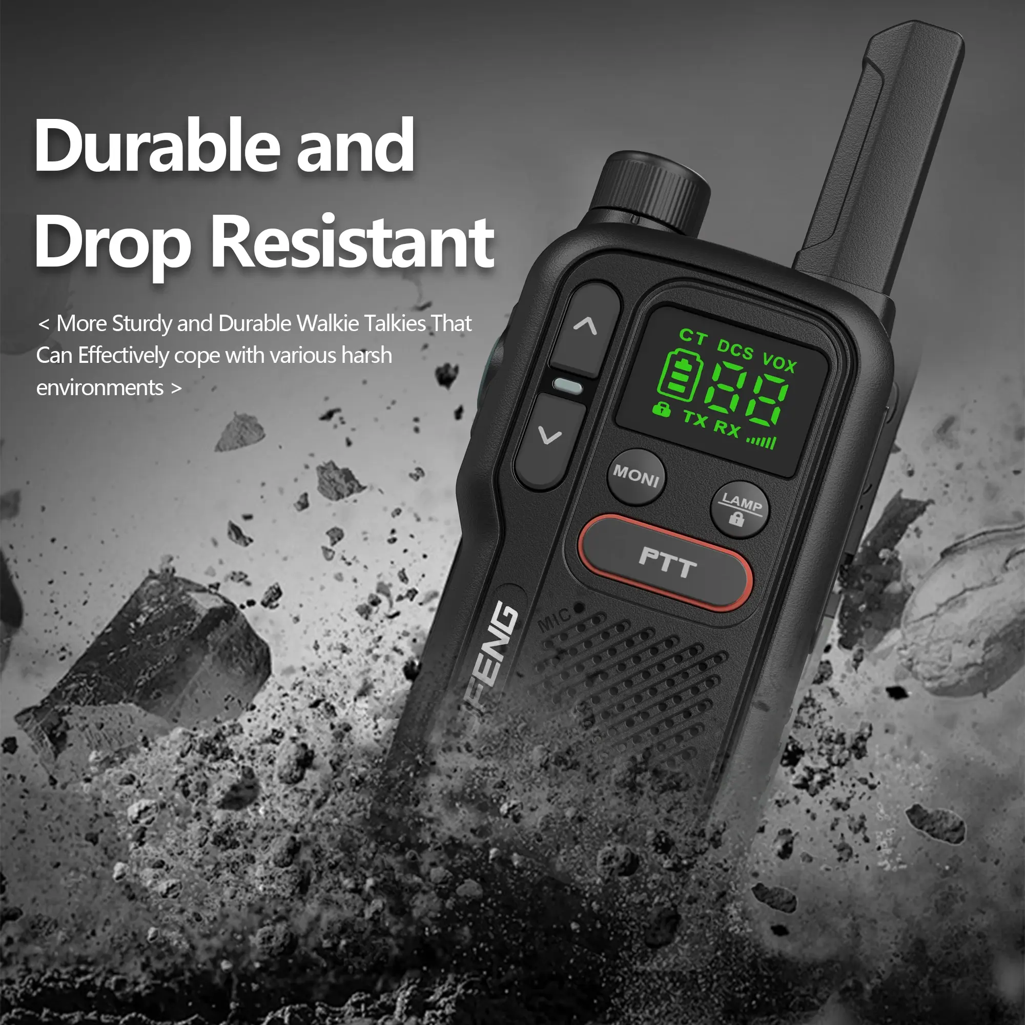 PMR446 BF-T18 Handheld  PMR Walkie Talkie Radio Station Transmitter 1500mAh Wireless Device Long Range Two Way Radios Flashligh