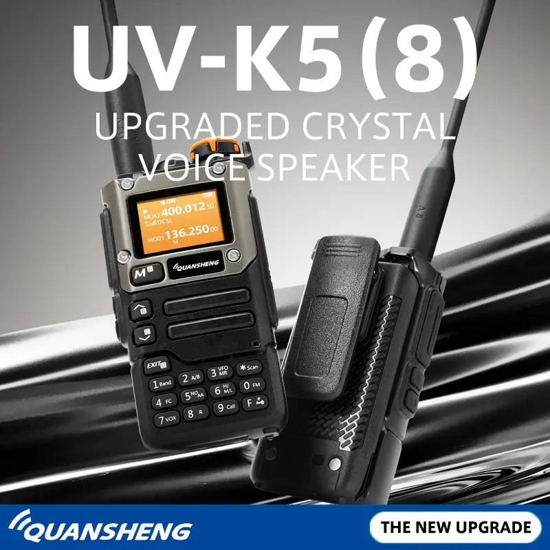 Quansheng UV-K58 5W Walkie Talkie UV-K6 UV-K5(8) Two Way Radios USB-C Direct Charge Multi-band AM/FM UHF VHF DTMF UV-K5 Upgrade