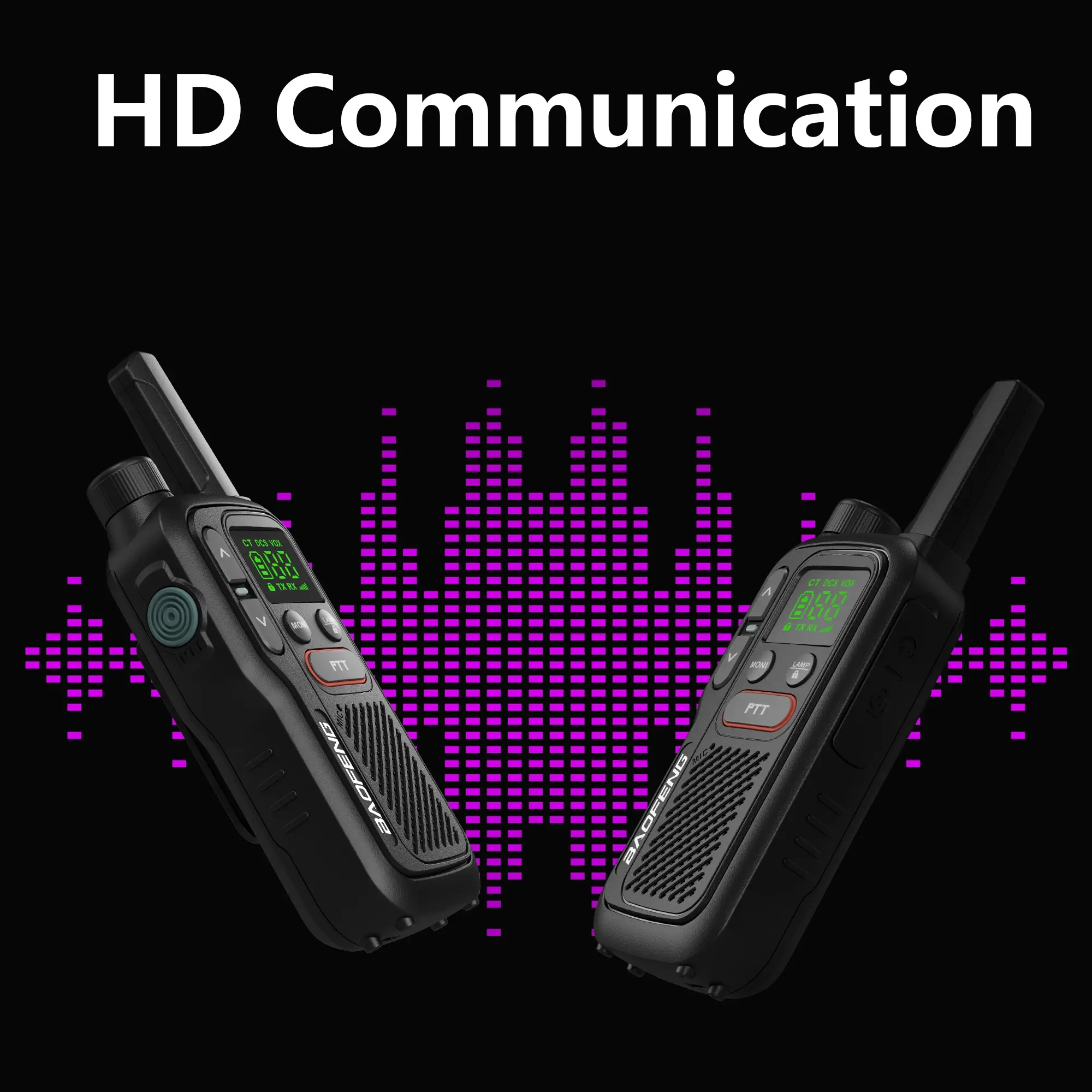 PMR446 BF-T18 Handheld  PMR Walkie Talkie Radio Station Transmitter 1500mAh Wireless Device Long Range Two Way Radios Flashligh