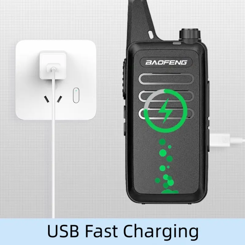 Baofeng BF-T20 5W Portable Mini Walkie Talkie USB Charging 1PC/2PCS Two Way Radios Upgrade Of BF-C9 KD-C1 For Hunting Kid’s Toy