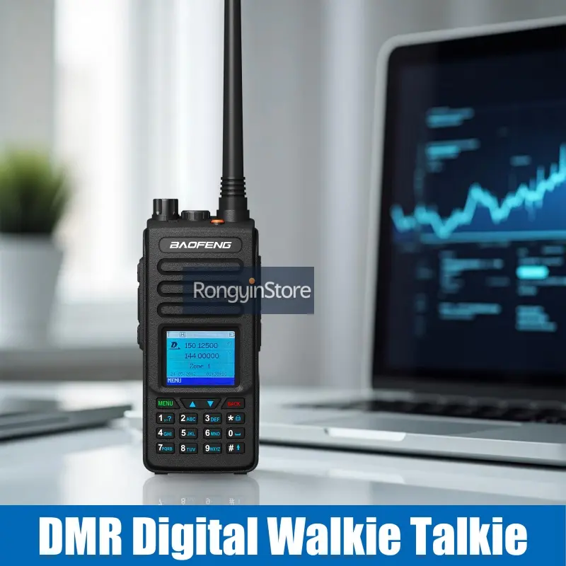 Baofeng DM-1702 DMR Radio GPS Walkie Talkies Digital AES256 Dual Band Dual Mode Analog DM1702 Tier1 Tier2 Large Capacity Battery